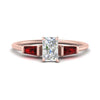 Load image into Gallery viewer, radiant-cut-bar-baguette-3-stone-ruby-engagement-ring-in-rose-gold-FDENS100RARGRUDR-NL-RG