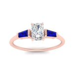 Load image into Gallery viewer, radiant-cut-bar-baguette-3-stone-sapphire-engagement-ring-in-FDENS100RARGSABL-NL-RG
