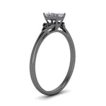 Load image into Gallery viewer, radiant-cut-diamond-celtic-solitaire-ring-in-black-gold-FD8541RARANGLE2-NL-BG?v=1758624171