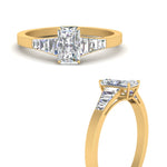 Load image into Gallery viewer, radiant-cut-diamond-ring-with-tapered-baguettes-in-FD10590RARANGLE3-NL-YG
