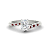 Load image into Gallery viewer, radiant-cut-diamond-swirl-channel-set-ruby-wedding-ring-in-white-gold-FDENS4028RARGRUDR-NL-WG_10406de7-d0c1-480b-a5ca-d2ceb9148304.jpg?v=1754996208