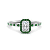 Load image into Gallery viewer, radiant-cut-emerald-halo-petite-engagement-ring-in-white-gold-FD8523RARGEMGRANGLE3-NL-WG
