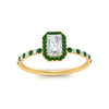 Load image into Gallery viewer, radiant-cut-emerald-halo-petite-engagement-ring-in-yellow-gold-FD8523RARGEMGRANGLE3-NL-YG