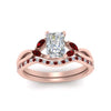 Load image into Gallery viewer, radiant-cut-engagement-ring-with-ruby-band-in-rose-gold-FD8300RAB3GRUDR-NL-RG.jpg