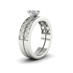 Load image into Gallery viewer, radiant-cut-filigree-single-stone-diamond-wedding-ring-set-in-white-gold-FDENS3289RAANGLE2-NL-WG.jpg?v=1763371084