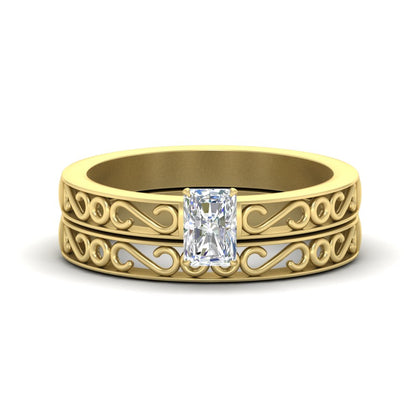 radiant-cut-filigree-single-stone-diamond-wedding-ring-set-in-yellow-gold-FDENS3289RA-NL-YG.jpg?v=1763371084