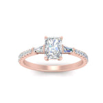 Load image into Gallery viewer, Delicate Antique Pave Radiant Cut Diamond Ring