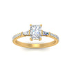Load image into Gallery viewer, Delicate Antique Pave Radiant Cut Diamond Ring