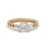 Load image into Gallery viewer, Delicate Antique Pave Radiant Cut Diamond Ring