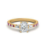 Load image into Gallery viewer, Delicate Antique Pave Radiant Cut Diamond Ring