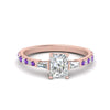Load image into Gallery viewer, Delicate Antique Pave Radiant Cut Diamond Ring