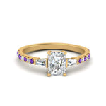 Load image into Gallery viewer, Delicate Antique Pave Radiant Cut Diamond Ring