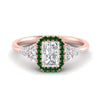 Load image into Gallery viewer, radiant-cut-halo-cluster-accent-emerald-engagement-ring-in-rose-gold-FD10512RARGEMGR-NL-RG_012b578e-5a8a-45e9-8df8-ff7365faa90f.jpg?v=1770117394