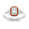 Load image into Gallery viewer, radiant-cut-halo-cluster-accent-orange-sapphire-engagement-ring-in-white-gold-FD10512RARGSAORANGLE5-NL-WG_2a77176d-f1f5-4309-a8ed-639314f83af1.jpg?v=1770117394