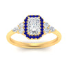 Load image into Gallery viewer, radiant-cut-halo-cluster-accent-sapphire-engagement-ring-in-yellow-gold-FD10512RARGSABLANGLE5-NL-YG_df8c5b90-7f6f-462f-82c1-2cc123ef393c.jpg?v=1770117394
