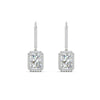 Load image into Gallery viewer, radiant-cut-halo-diamond-lever-back-earrings-2-carat-in-white-gold-FD-EAR11235RAANGLE2-2.00CT-NL-WG