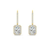 Load image into Gallery viewer, radiant-cut-halo-diamond-lever-back-earrings-2-carat-in-yellow-gold-FD-EAR11235RAANGLE2-2.00CT-NL-YG