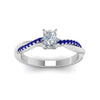 Load image into Gallery viewer, radiant-cut-infinity-twist-diamond-engagement-ring-with-blue-sapphire-in-14K-white-gold-FD8253RARGSABL-NL-WG