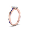 Load image into Gallery viewer, radiant-cut-infinity-twist-diamond-engagement-ring-with-blue-sapphire-in-14K-rose-gold-FD8253RARGSABL-NL-RG