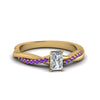 Load image into Gallery viewer, radiant-cut-infinity-twist-diamond-engagement-ring-with-violac-topaz-in-14K-yellow-gold-FD8253RARGVITO-NL-YG
