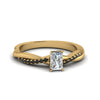 Load image into Gallery viewer, radiant-cut-infinity-twist-engagement-ring-with-black-diamond-in-14K-yellow-gold-FD8253RARGBLACK-NL-YG