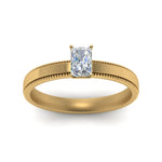 Load image into Gallery viewer, radiant-cut-milgrain-solitaire-engagement-ring-in-14K-yellow-gold-FD-ENR8985RARANGLE5-NL-YG