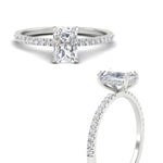 Load image into Gallery viewer, radiant-cut-pave-underhalo-engagement-ring-in-white-gold-FDENR11490RARANGLE3-NL-WG.jpg?v=1761729762