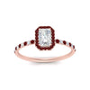 Load image into Gallery viewer, radiant-cut-ruby-halo-petite-engagement-ring-in-rose-gold-FD8523RARGRUDRANGLE3-NL-RG