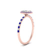 Load image into Gallery viewer, radiant-cut-sapphire-halo-petite-engagement-ring-in-rose-gold-FD8523RARGSABLANGLE3-NL-RG