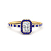 Load image into Gallery viewer, radiant-cut-sapphire-halo-petite-engagement-ring-in-yellow-gold-FD8523RARGSABLANGLE3-NL-YG