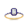 Load image into Gallery viewer, radiant-cut-sapphire-halo-petite-engagement-ring-in-yellow-gold-FD8523RARGSABLANGLE3-NL-YG