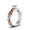 Load image into Gallery viewer, radiant-cut-simple-diamond-twisted-vine-bridal-ring-sets-with-orange-sapphire-in-950-Platinum-FD8233RAGSAOR-NL-WG