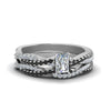 Load image into Gallery viewer, radiant-cut-simple-twisted-vine-bridal-ring-sets-with-black-diamond-in-950-Platinum-FD8233RAGBLACK-NL-WG