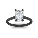 Load image into Gallery viewer, radiant-cut-stunning-solitaire-diamond-ring-in-black-gold-FD11296RARANGLE5-NL-BG