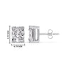 Load image into Gallery viewer, Radiant Diamond Basket Stud Earring
