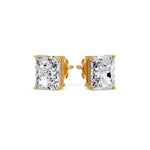 Load image into Gallery viewer, Radiant Diamond Basket Stud Earring