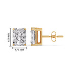 Load image into Gallery viewer, Radiant Diamond Basket Stud Earring