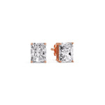 Load image into Gallery viewer, Radiant Diamond Basket Stud Earring