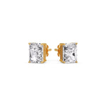 Load image into Gallery viewer, Radiant Diamond Basket Stud Earring