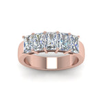 Load image into Gallery viewer, radiant-diamond-five-stone-minimal-band-in-rose-gold-FD8008RABHAND-2CT-NL-RG.jpg