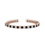 Load image into Gallery viewer, real-diamond-tennis-bracelet-with-black-diamond-9-carat-in-rose-gold-FDBRC8635ROGBLACK-9.00_20CT-NL-RG