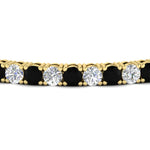 Load image into Gallery viewer, real-diamond-tennis-bracelet-with-black-diamond-9-carat-in-yellow-gold-FDBRC8635ROGBLACKANGLE5-9.00_20CT-NL-YG