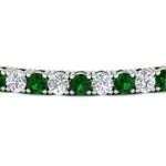 Load image into Gallery viewer, real-diamond-tennis-bracelet-with-emerald-9-carat-in-white-gold-FDBRC8635ROGEMGRANGLE5-9.00_20CT-NL-WG