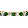 Load image into Gallery viewer, real-diamond-tennis-bracelet-with-emerald-9-carat-in-yellow-gold-FDBRC8635ROGEMGRANGLE5-9.00_20CT-NL-YG