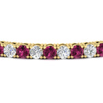 Load image into Gallery viewer, real-diamond-tennis-bracelet-with-pink-sapphire-9-carat-in-yellow-gold-FDBRC8635ROGSADRPIANGLE5-9.00_20CT-NL-YG