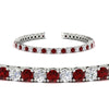 Load image into Gallery viewer, real-diamond-tennis-bracelet-with-ruby-9-carat-in-white-gold-FDBRC8635ROGRUDRANGLE2-9.00_20CT-NL-WG