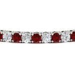 Load image into Gallery viewer, real-diamond-tennis-bracelet-with-ruby-9-carat-in-white-gold-FDBRC8635ROGRUDRANGLE5-9.00_20CT-NL-WG