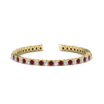 Load image into Gallery viewer, real-diamond-tennis-bracelet-with-ruby-9-carat-in-yellow-gold-FDBRC8635ROGRUDR-9.00_20CT-NL-YG