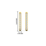 Load image into Gallery viewer, rectangle-diamond-hoop-earring-in-yellow-gold-FDEAR11488-NL-YG.jpg