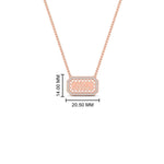 Load image into Gallery viewer, rectangle-shaped-name-necklace-in-FDPD11283-NL-RG